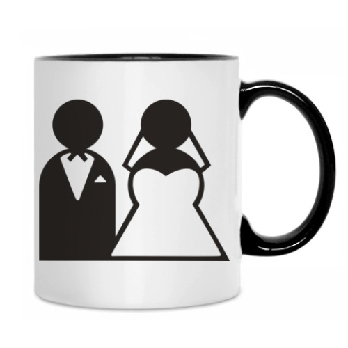 Кружка с принтом Just Married 08