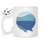 Кружка с футбольным мячиком