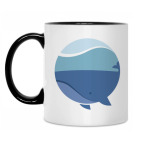 Кружка двухцветная