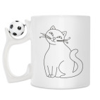 Кружка с футбольным мячиком