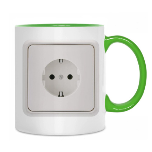 Кружка с принтом Розетка