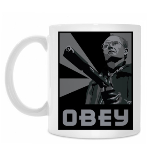 Кружка с принтом OBEY