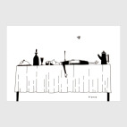 Постер 20 х 30 см A body in the dining room