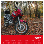 Мотоцикл в осеннем лесу