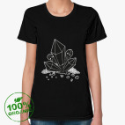 Женская футболка из органик-хлопка Cristal