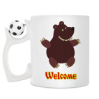 Кружка с футбольным мячиком