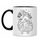 Кружка двухцветная