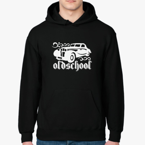 Толстовка худи с принтом Oldschool