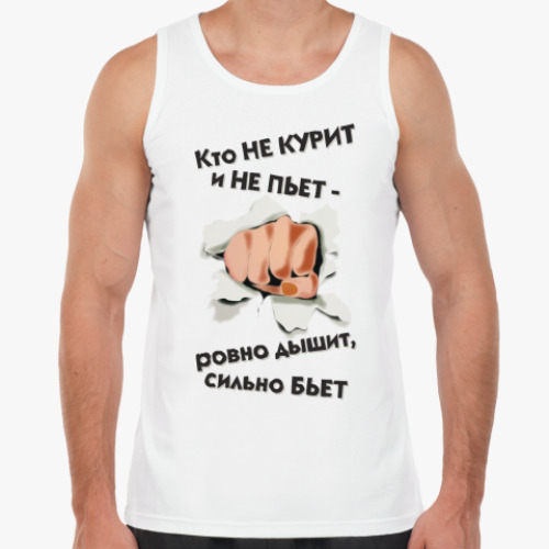 Майка с принтом для сильных