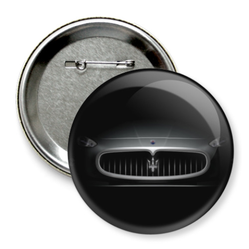 Значок 75мм с принтом Maserati