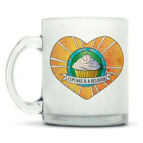 Кружка матовая с принтом I love cupcakes