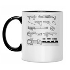 Кружка двухцветная