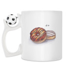 Кружка с футбольным мячиком