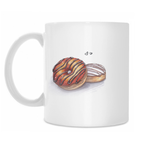 Кружка с принтом ты пончик сердца моего