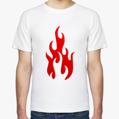 Футболка с принтом Огонь