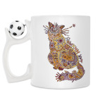 Кружка с футбольным мячиком