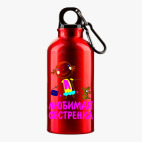 Металлическая бутылка 400 мл UV-DTF