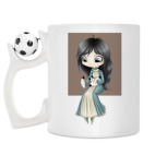 Кружка с футбольным мячиком