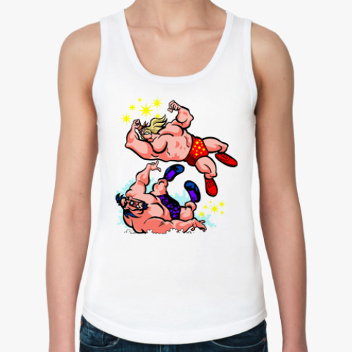 Женская майка с принтом 'Борьба'