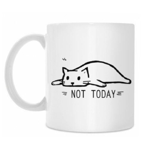 Кружка NOT TODAY / НЕ СЕГОДНЯ / КОТ