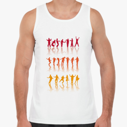 Майка с принтом Танцующие люди