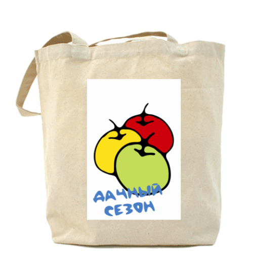 Сумка шоппер с принтом Дачный сезон