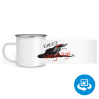 Кружка металлическая белая (круговая запечатка)