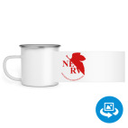 Кружка металлическая белая (круговая запечатка)