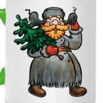 Дед с елкой