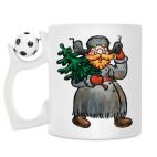 Кружка с футбольным мячиком