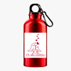 Металлическая бутылка 400 мл UV-DTF