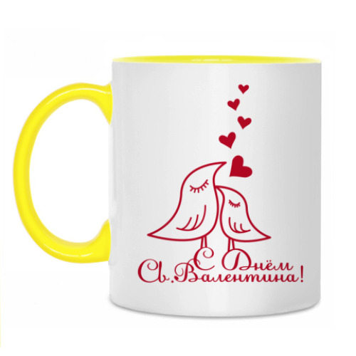 Кружка с принтом День Святого Валентина