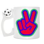 Кружка с футбольным мячиком