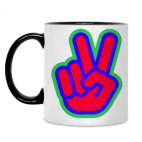 Кружка двухцветная