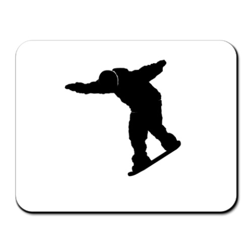 Коврик для мыши с принтом сноускейтер