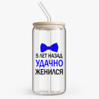 Банка с бамбуковой крышкой