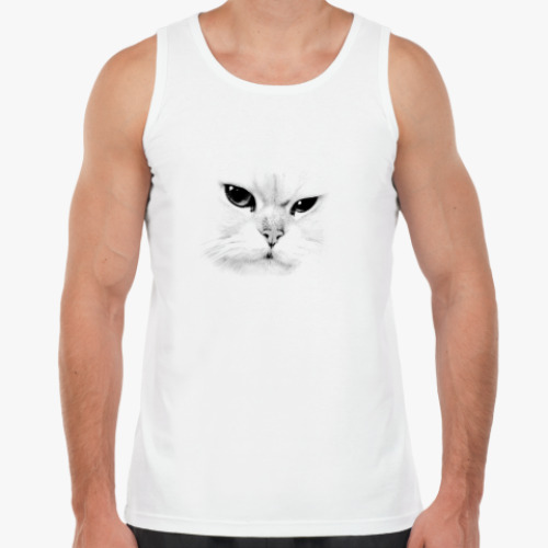 Майка с принтом White Cat