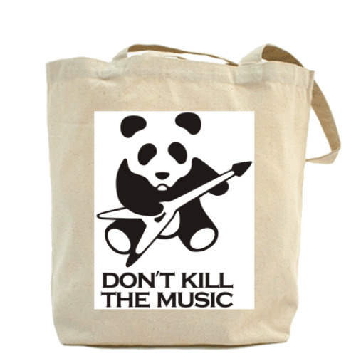 Сумка шоппер с принтом Don't Kill The Music