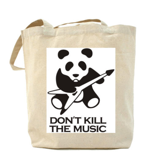Сумка шоппер с принтом Don't Kill The Music