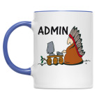 Двухцветная кружка ADMIN