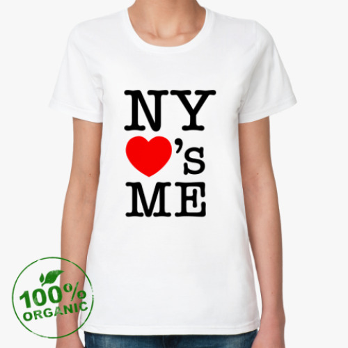 Женская футболка из органик-хлопка New York Loves Me