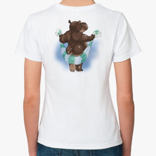 Классическая футболка Бегемотик