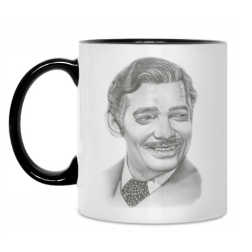 Кружка с принтом Кларк Гейбл