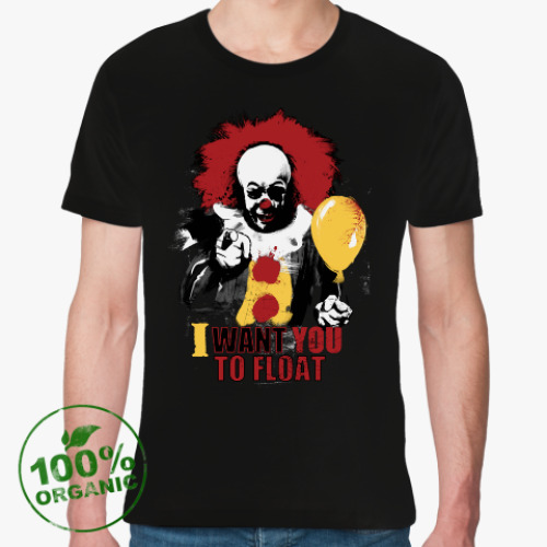 Футболка из органик-хлопка Clown It by Stephen King