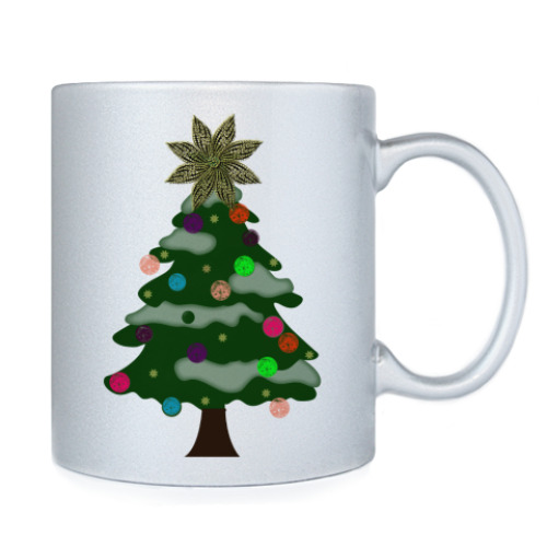 Кружка с принтом Ёлка