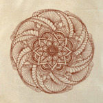 Нежный цветок-мандала  мехенди