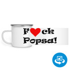 Кружка металлическая белая (круговая запечатка)