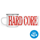 Кружка металлическая белая (круговая запечатка)