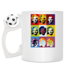 Кружка с футбольным мячиком