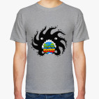 Классическая футболка Black hole eating a globurger